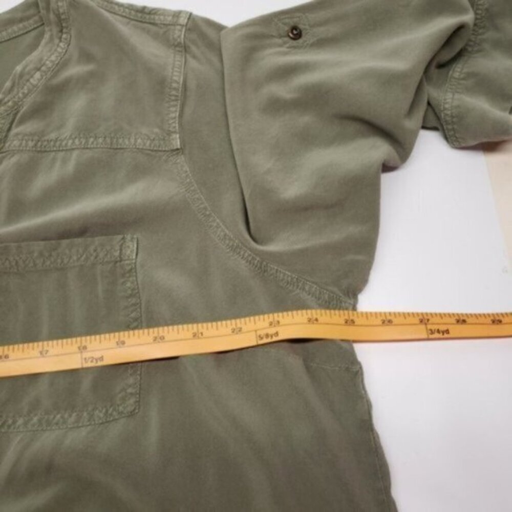 torrid Olive Green Button-Front Utility Tunic - Picture 11 of 14